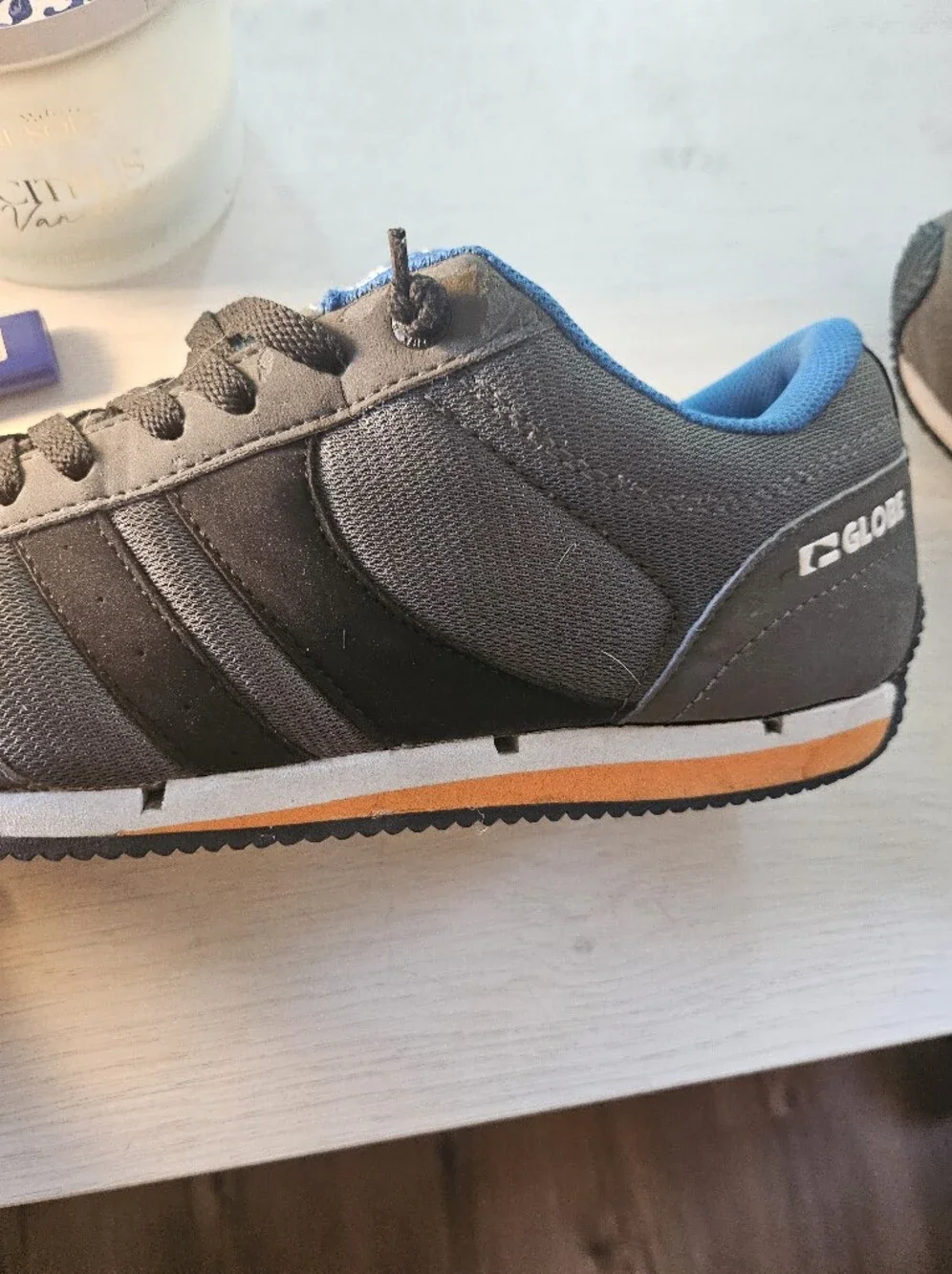 Globe Men's Black and Blue Low-Top Sneaker